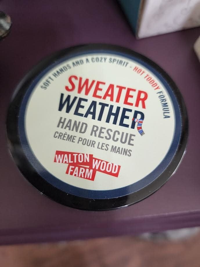 Walton Wood Farm Hand Rescue 4 oz, Options: Sweater Weather