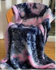 Double-Sided Fleece Blanket, Color: Galactic Swirl