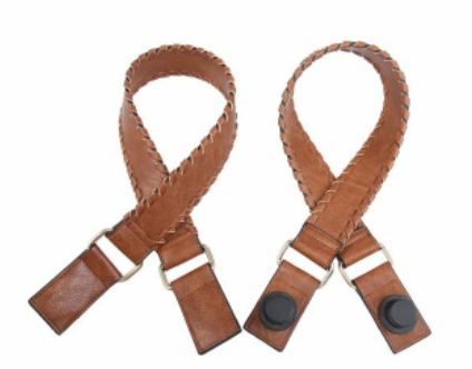 Versa Tote Strap, Color: Brown Whipstitch