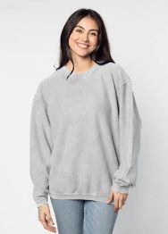Chicka-d Corded Crew, Color: Steele, Size: S