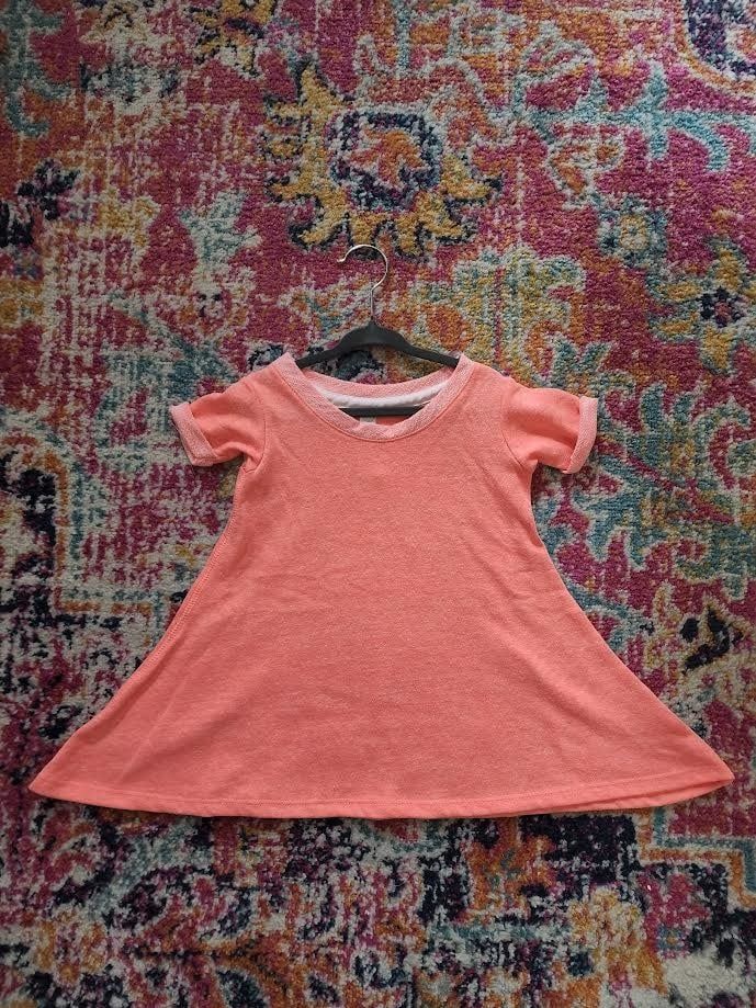 Terry Dress, Color: Papaya, Size: 2