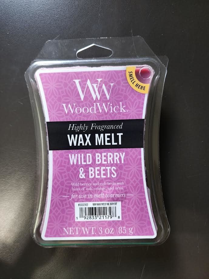 Wood Wick Wax Melts, Options: Wild Berry &amp; Beets