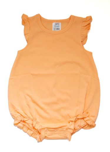 Girl&#39;s Angel Sleeve Bubbles, Color: Peach, Size: 3-6 Month