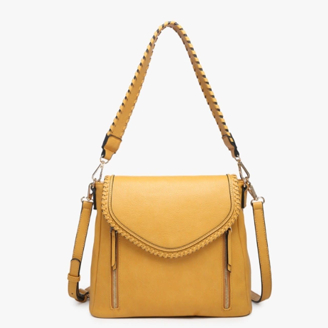 Lorelei Whipstitch Crossbody, Color: Mustard