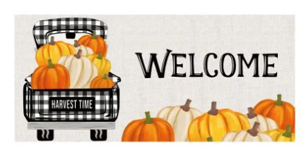 Fall / Halloween 2023 Switch Mats, Options: Pumpkin Plaid Truck