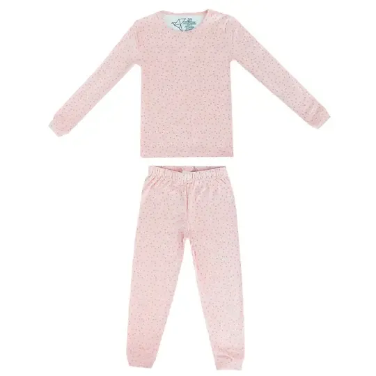 Copper Pearl 2pc Long Sleeve Pajama Set Dottie, Size: 12 m