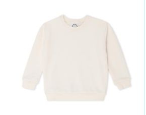 Blank Unisex Sweatshirt, Color: Cream, Size: 12M