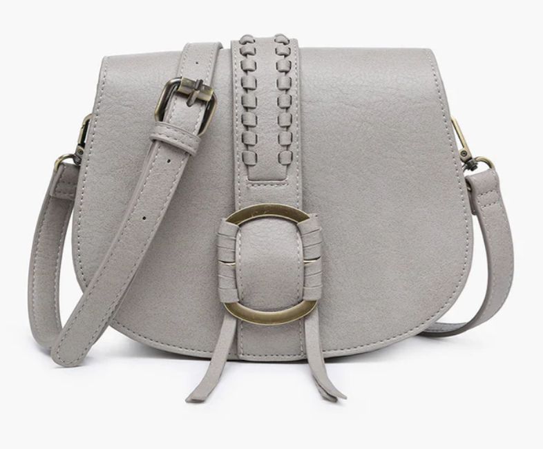 Georgie Front Detail Crossbody, Color: Grey