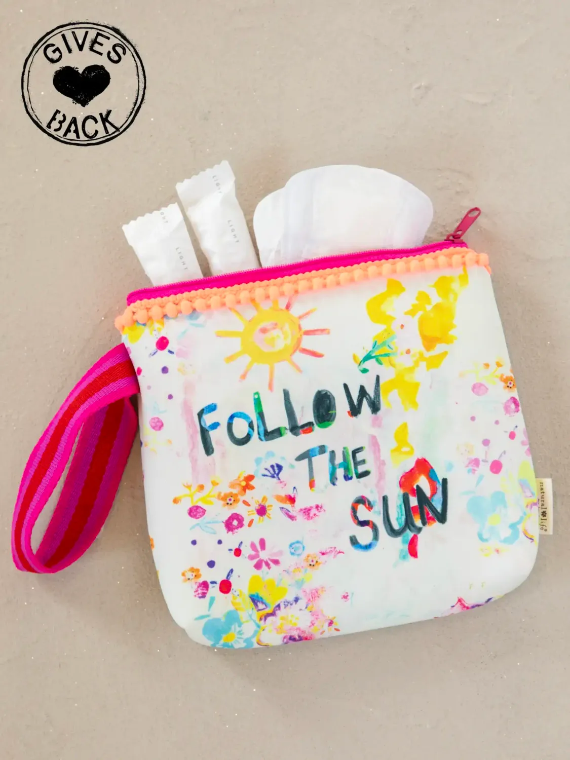 Natural Life Period Pouches, Options: Follow the Sun