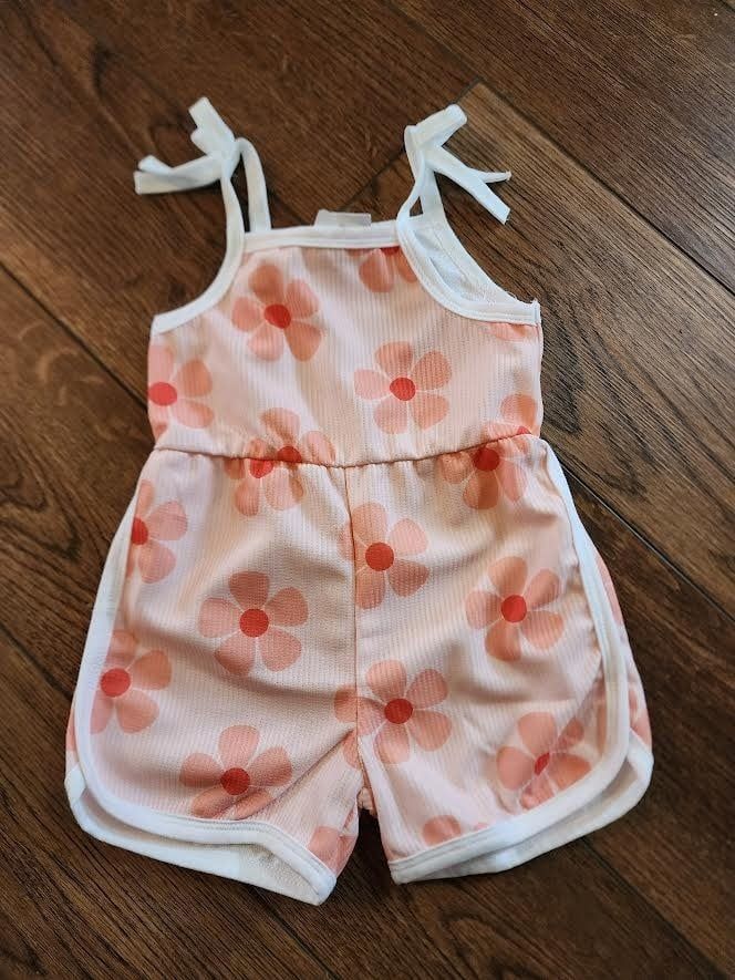 Floral Romper, Size: 12/18 M
