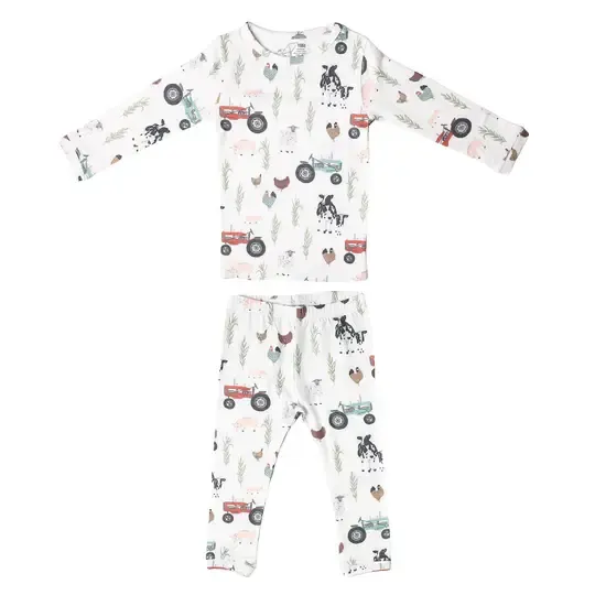 Copper Pearl 2pc Long Sleeve Pajama Set Jo, Size: 2T
