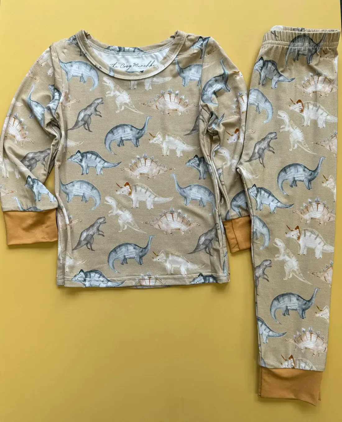Rawr Dino 2pc Long Sleeve Pajama Set, Size: 2T