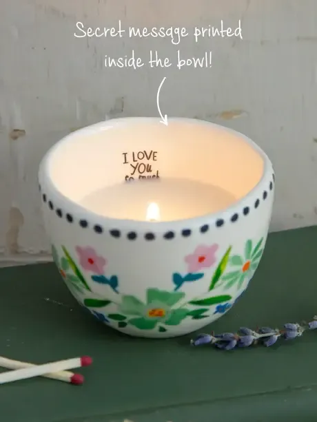 Natural Life Secret Message Candle, Options: Love You So Much