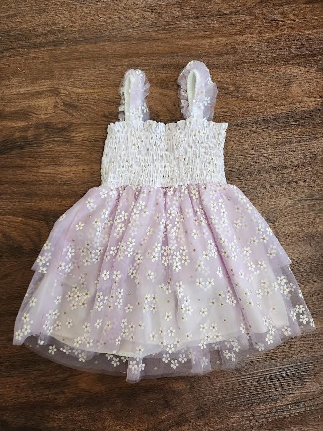 Lavender Daisy Dress, Size: 12-18 M