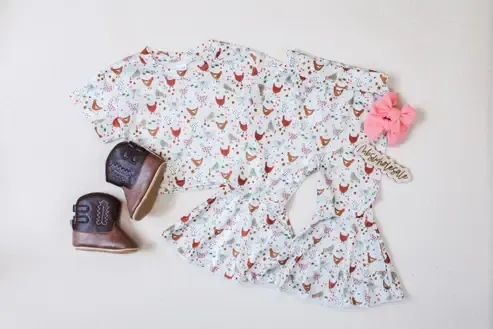 Chicken Bells Set, Size: 12/18 M
