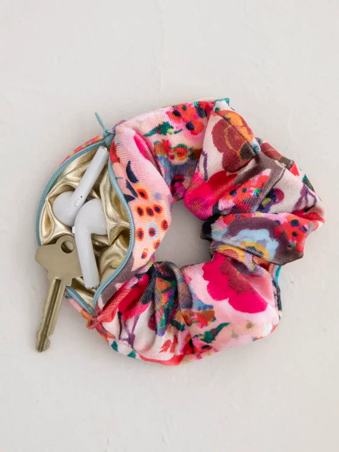 Natural Life Hideaway Scrunchie, Color: Meadow Light Pink