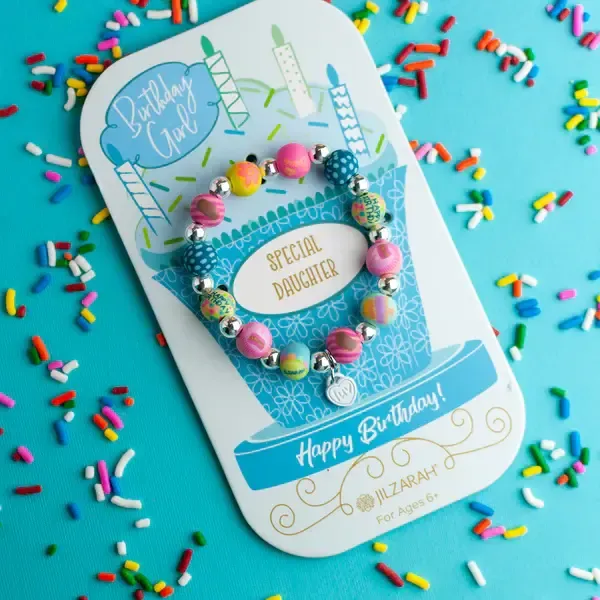 Jilzarah Youth Birthday Bracelet, Options: Daughter