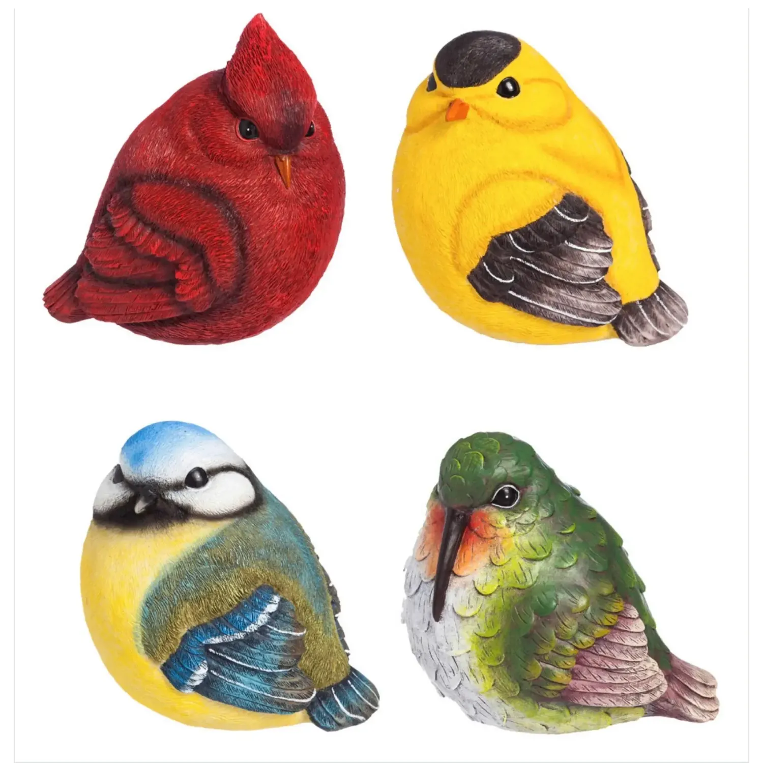 For the Birds Portly Statue, Color: Red