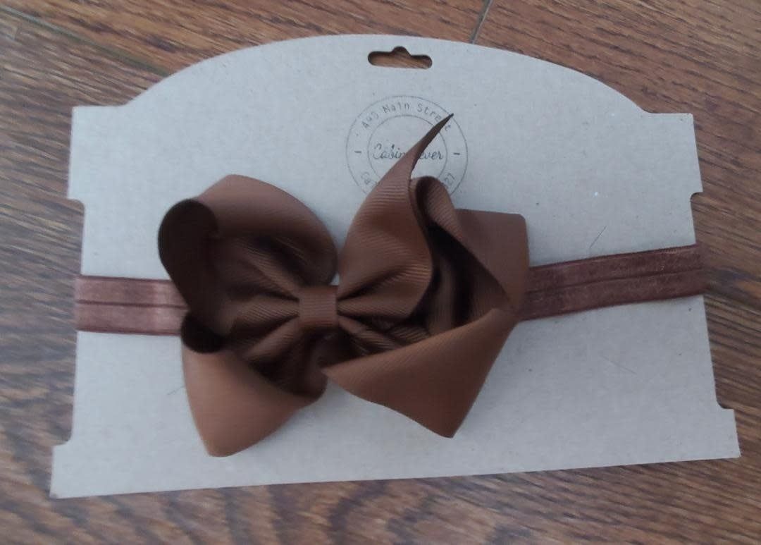 Headband with Brown Bow