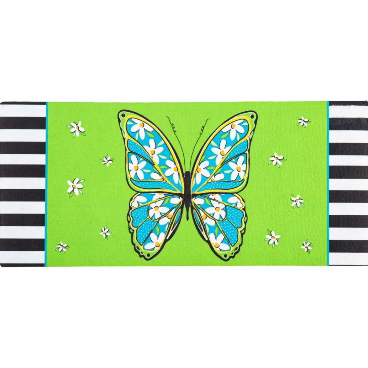 Floral Butterfly Welcome Switch Mat