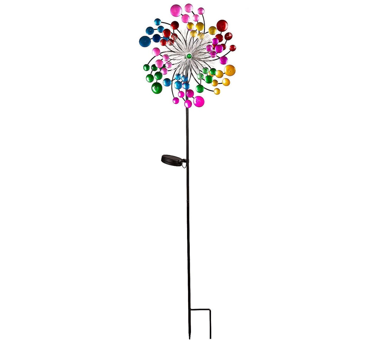 Solar Fiber Optic Color Pop Wind Spinner
