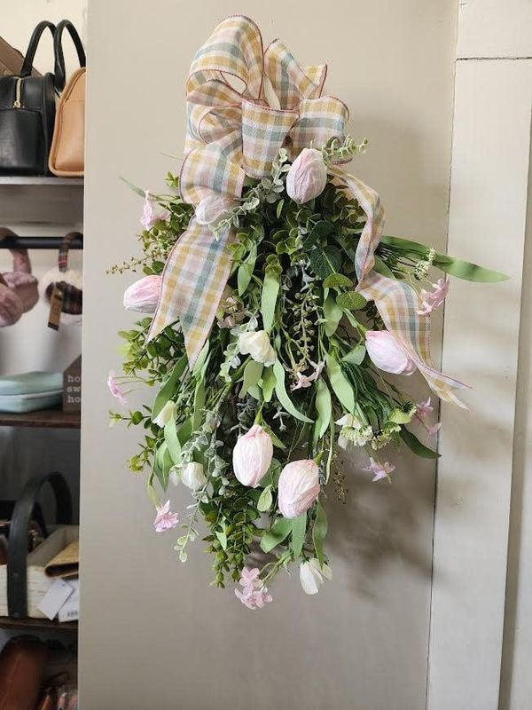 Tulip Eucalyptus Door Swag