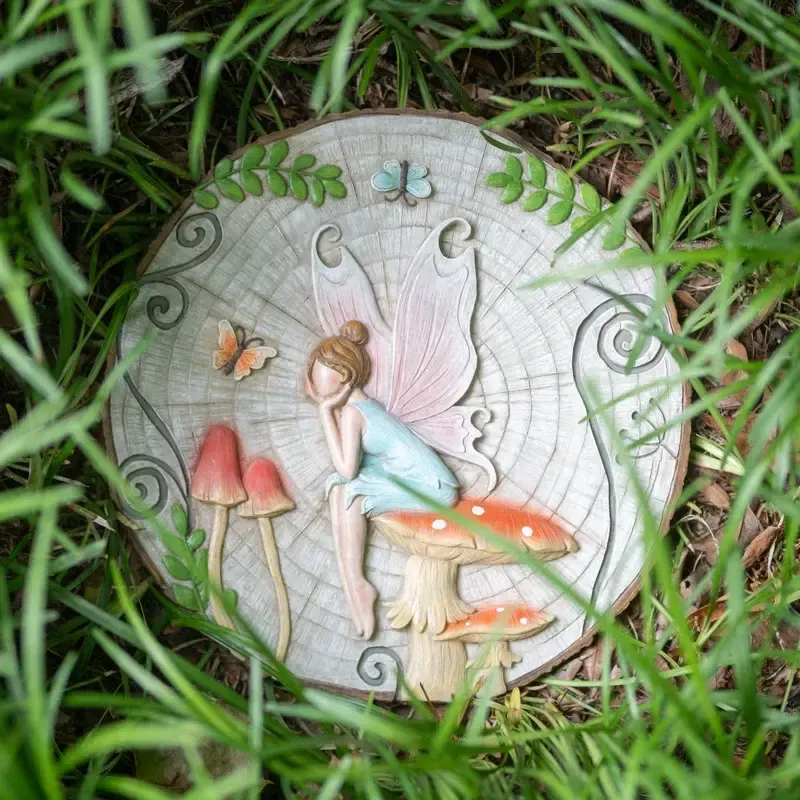 Sitting Fairy Garden Stone
