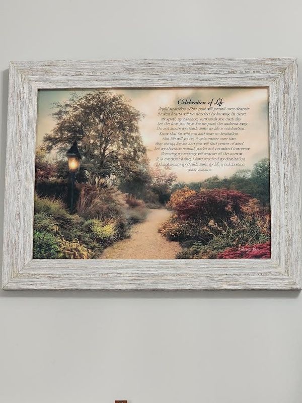 Celebration of Life, 12x16 framed art