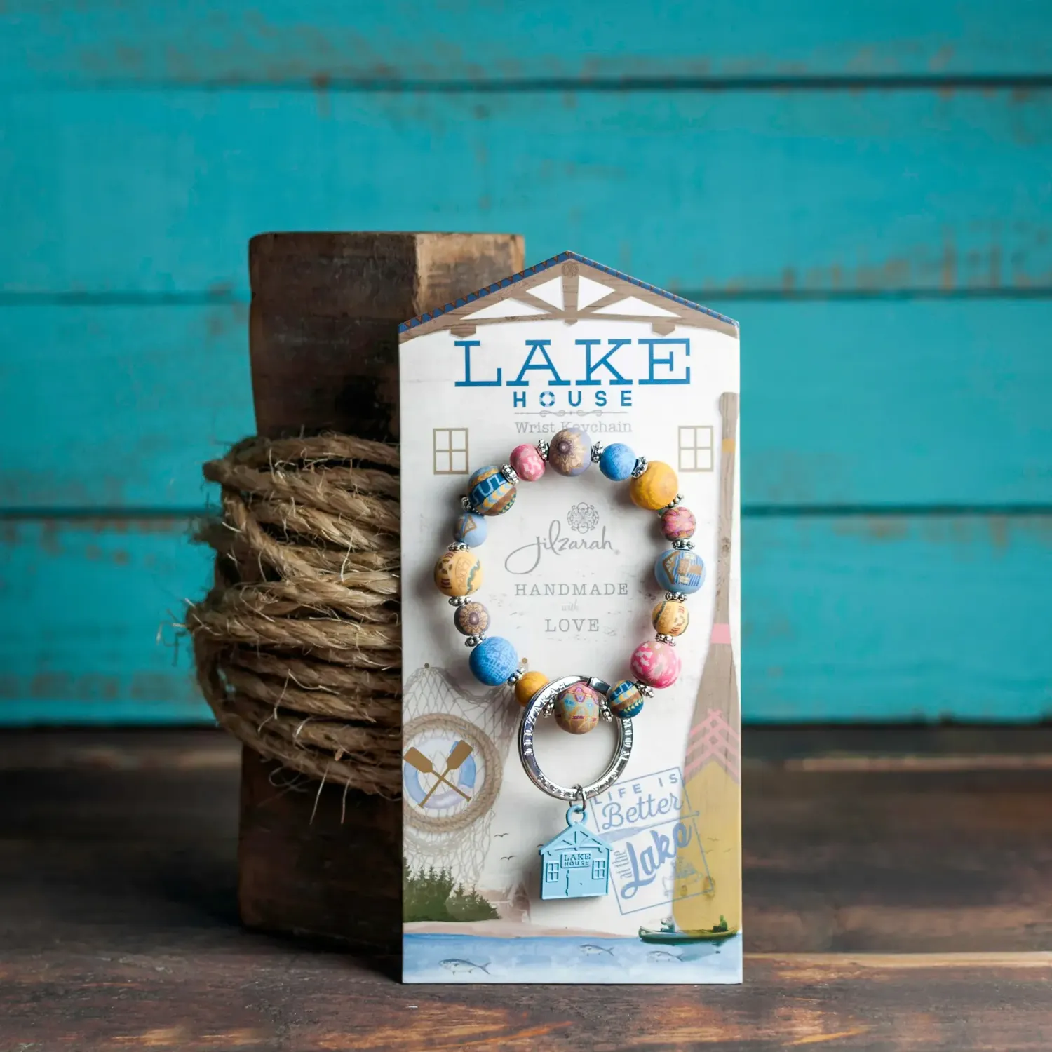 Jilzarah Lake House Wrist Keychain