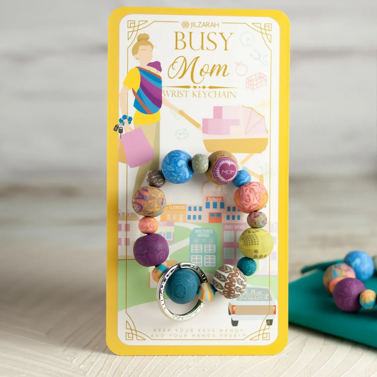 Jilzarah Busy Mom Wrist Keychain
