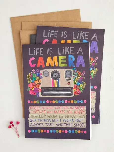 Life is Like a Camera Greeting Card