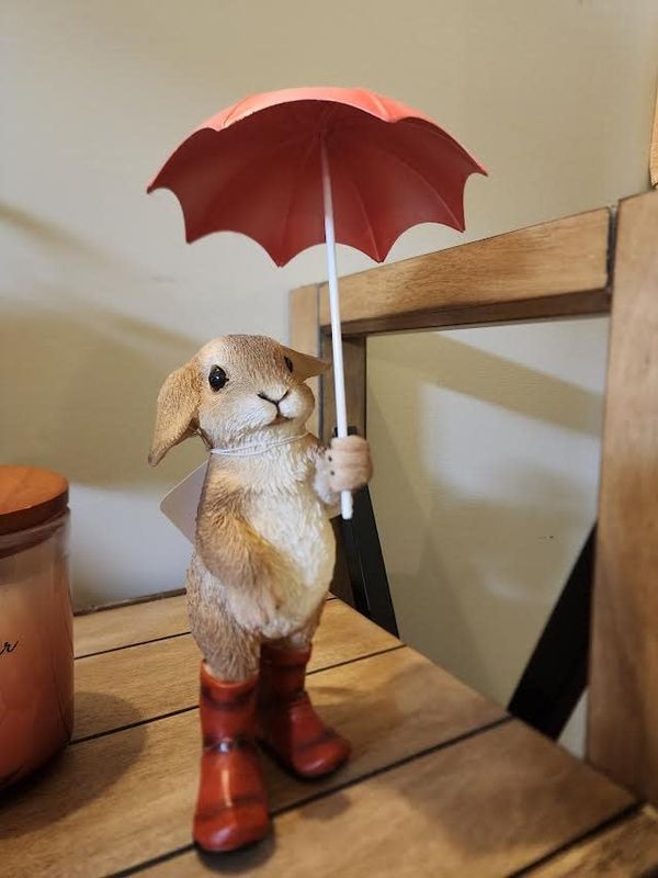 Rainy Day Rabbit, boots