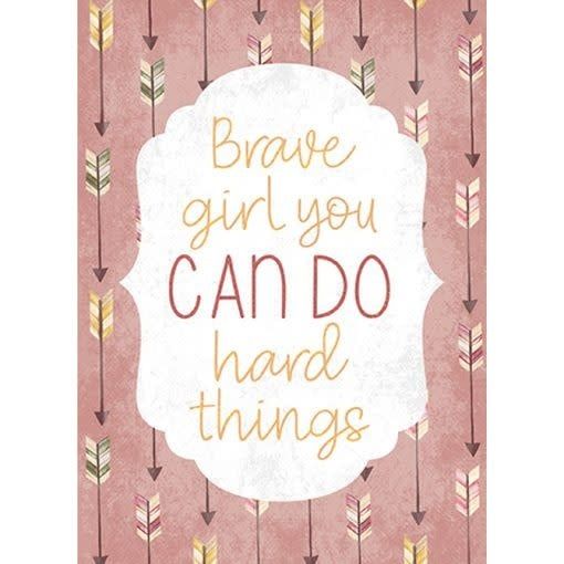 &quot;Brave Girl&quot; Trendy Greeting Card