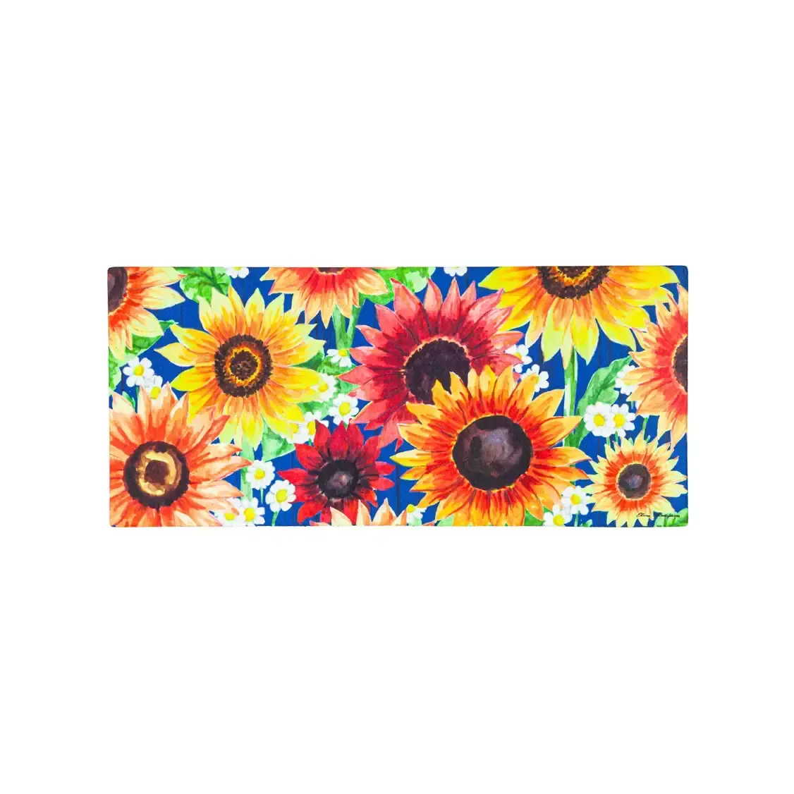 Multicolor Fall Sunflowers Sassafras Switch Mat
