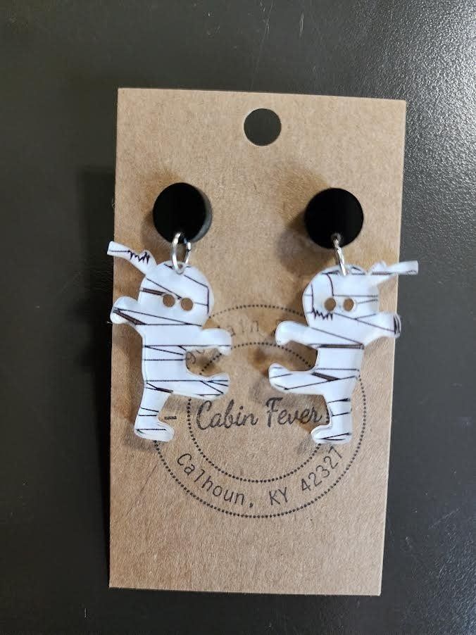 Mummy Dangle Earring