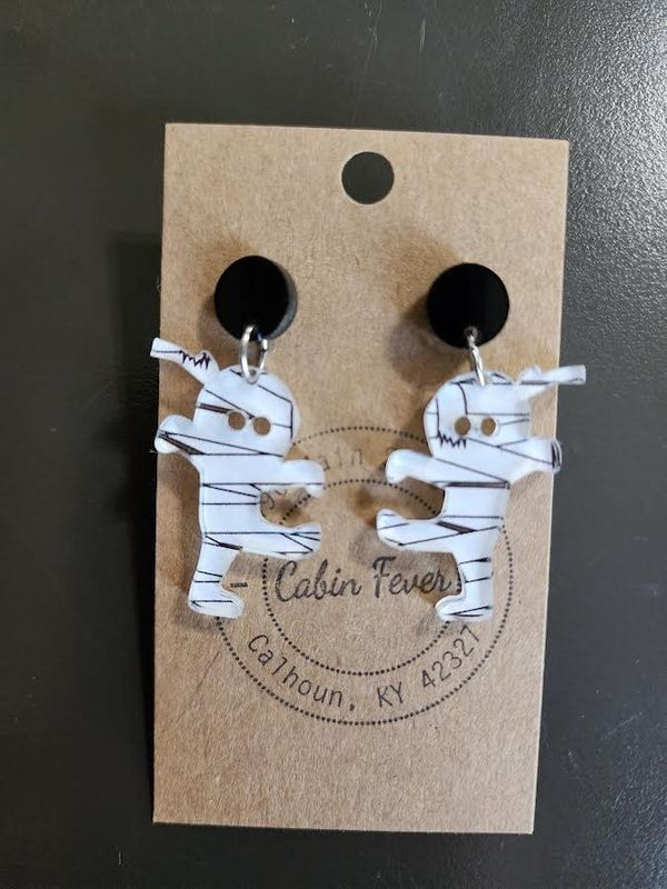 Mummy Dangle Earring