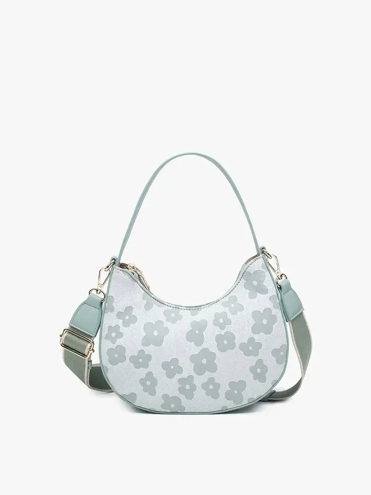 Jen &amp; Co Donnatella Vegan Floral Satchel Sage