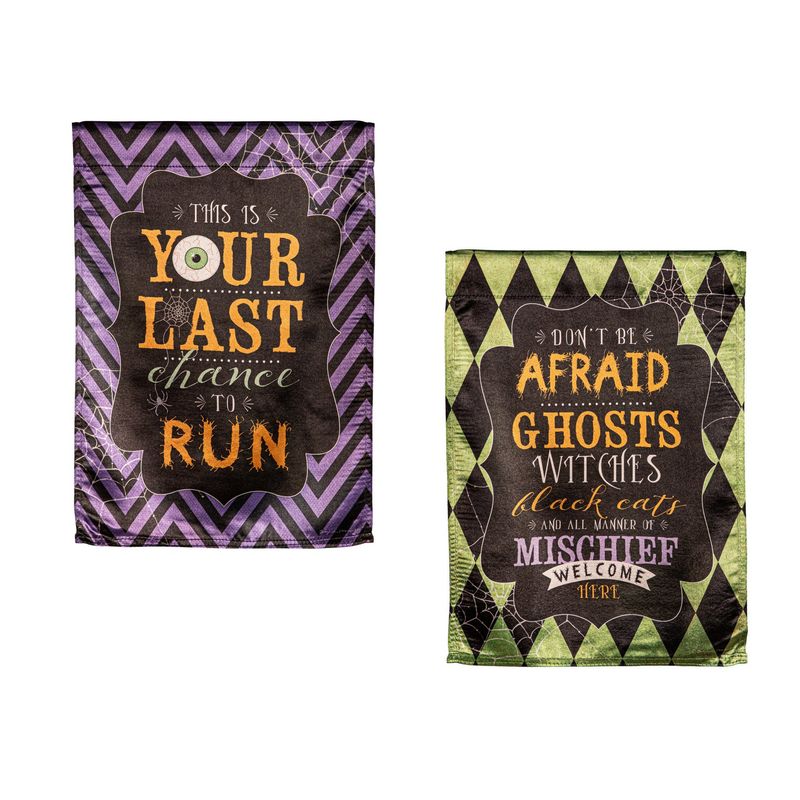 Don&#39;t Be Afraid Reversible Lustre Garden Flag