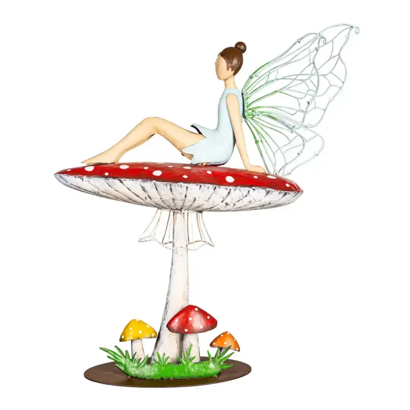 Fairy Metal &amp; Acrylic Statue
