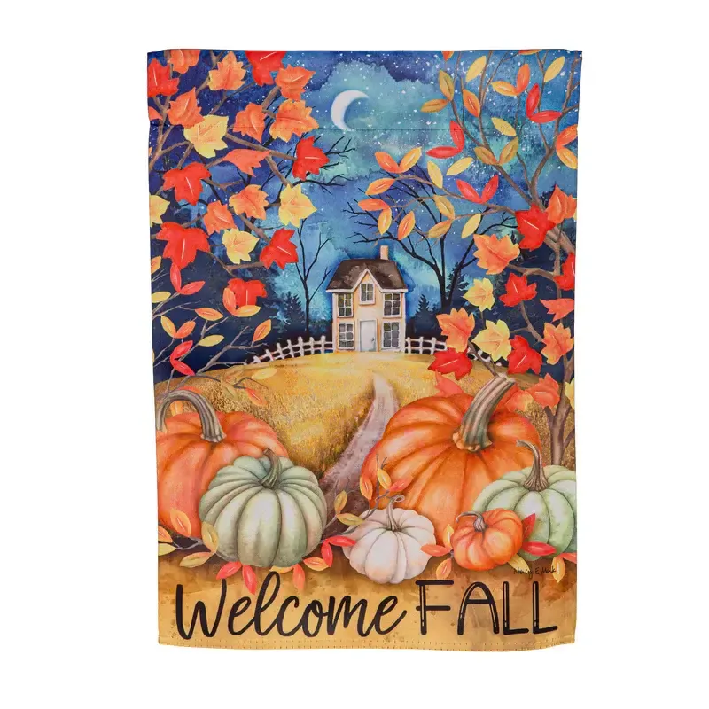 Alive in Fall Suede Garden Flag