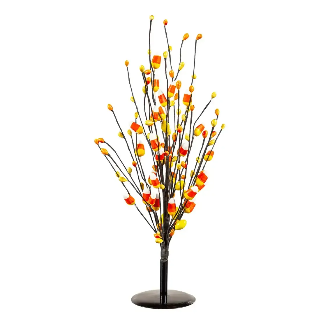 Halloween Candy Corn Artificial Stem Table Decor