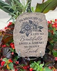 Carson - Sand Step Stone In Memory Of a Life So Beautifully Lived