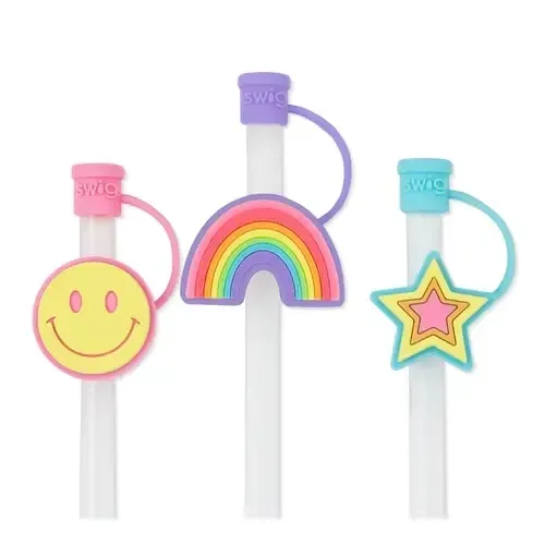 Swig Oh Happy Day Reusable Straw Toppers
