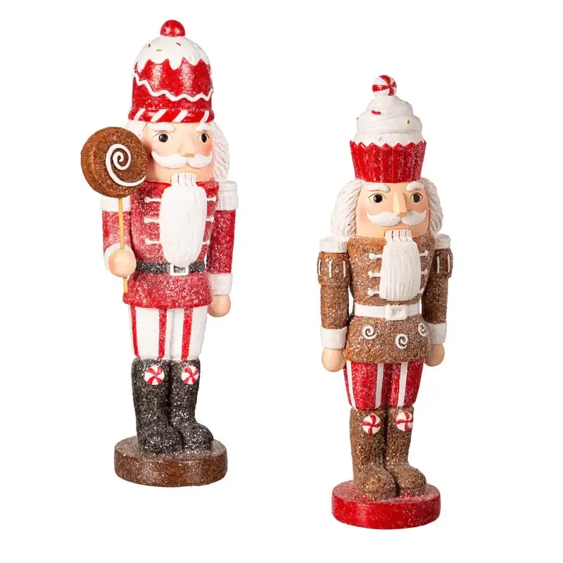10.25" Resin Gingerbread Nutcracker Table Decor