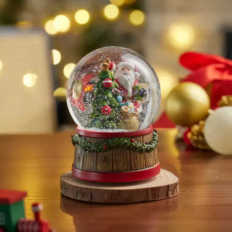 5.25&quot; Resin Santa Water Globe