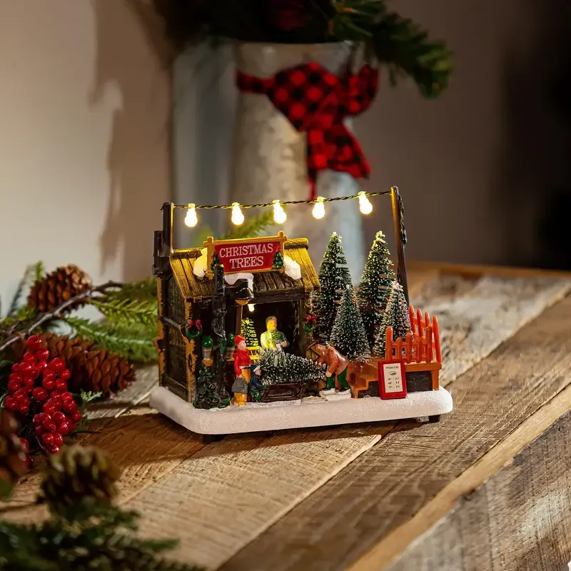 5.5&quot; LED Christmas Tree Farm Table Decor