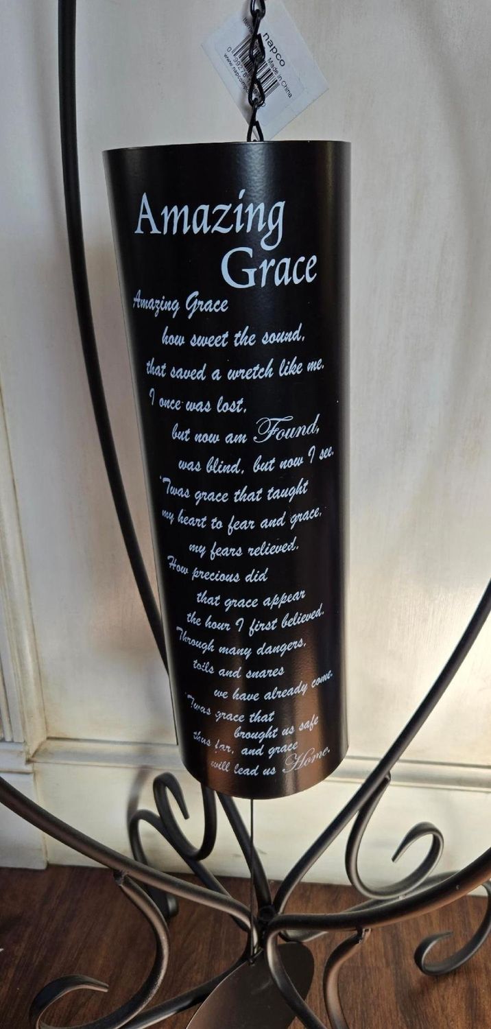 Amazing Grace Black Cylinder Chime