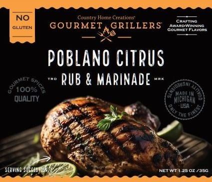 Gourmet Grillers Poblano Citrus Rub &amp; Marinade
