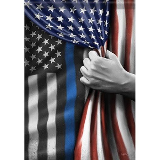 &quot;Back The Blue&quot; Dura Soft™ Garden Flag