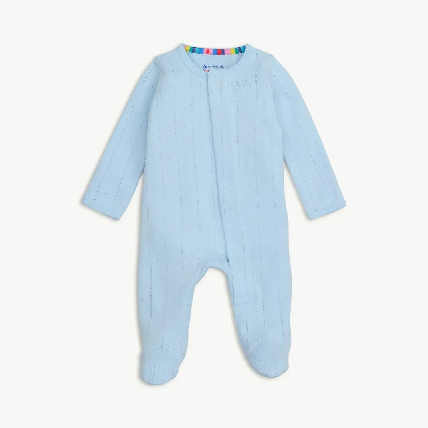Magnetic Me Love Lines Blue Pointelle Footie, Size: Newborn